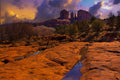 Cathedral Rock terrarium background