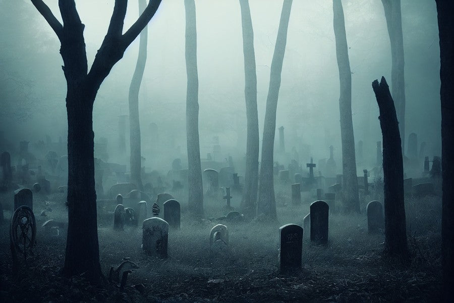 Spooky & Misty Graveyard