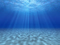 Sun Rays Over Sandy Bottom