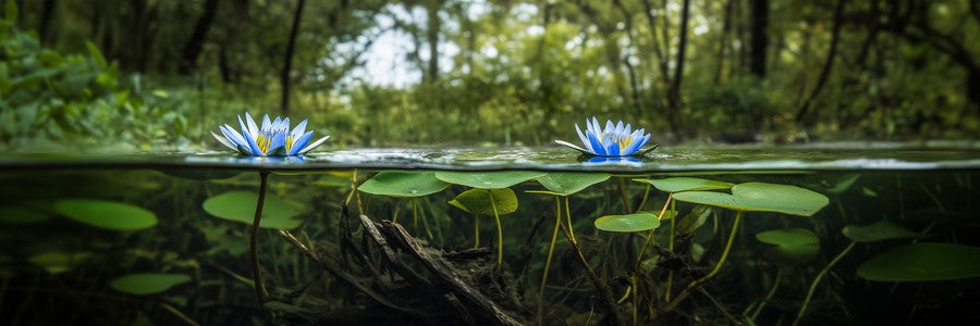 Water Lilies Above & Below